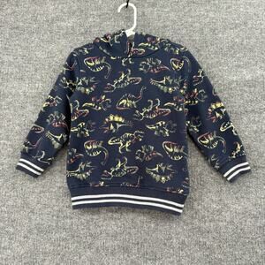 Kids Headquarters All Over Print Dinosaur Hoodie Size 3T Navy Hooded Sweatshirt